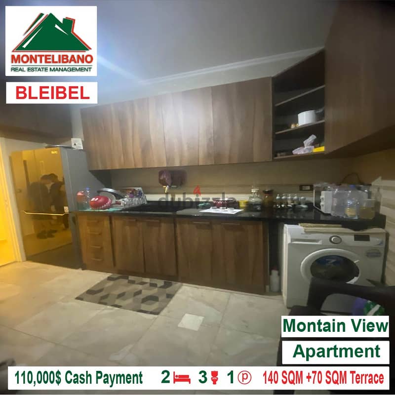 110,000$ Cash Payment!! Apartment for sale in Bleibel!! 4