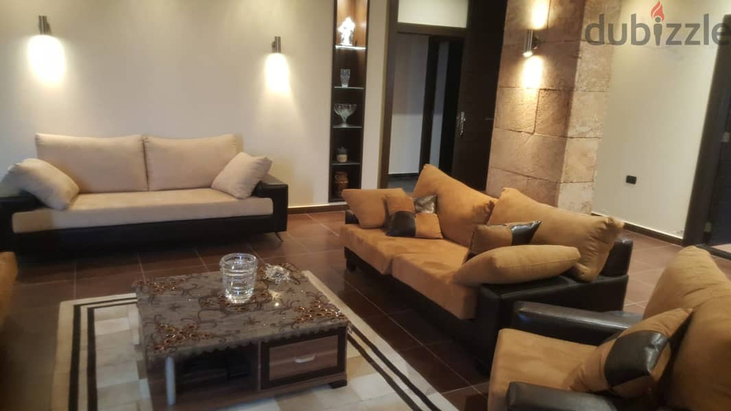 130 Sqm | Furnished Apartment For Sale In Dawhet Aramoun | Sea View 0