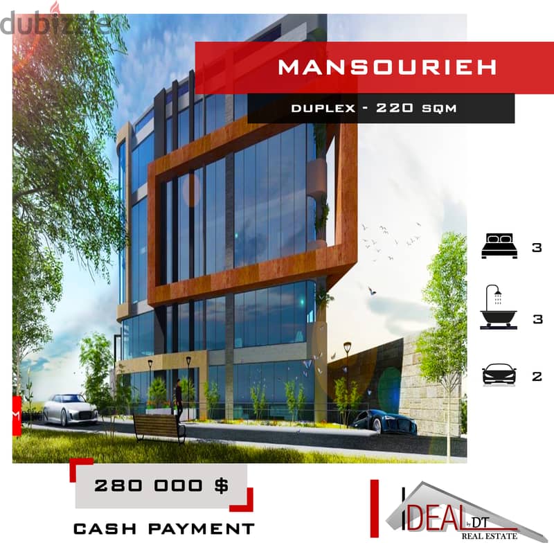 Duplex for sale in mansourieh 220 SQM REF#MS82061 0
