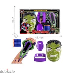 Hulk Action Figure Face And Gun
