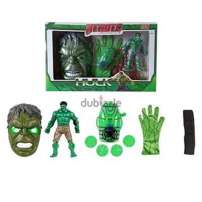 Hulk Action Figure Face And Gun