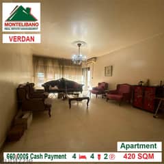 660,000$ Cash Payment!! Apartment for sale in Verdan!!