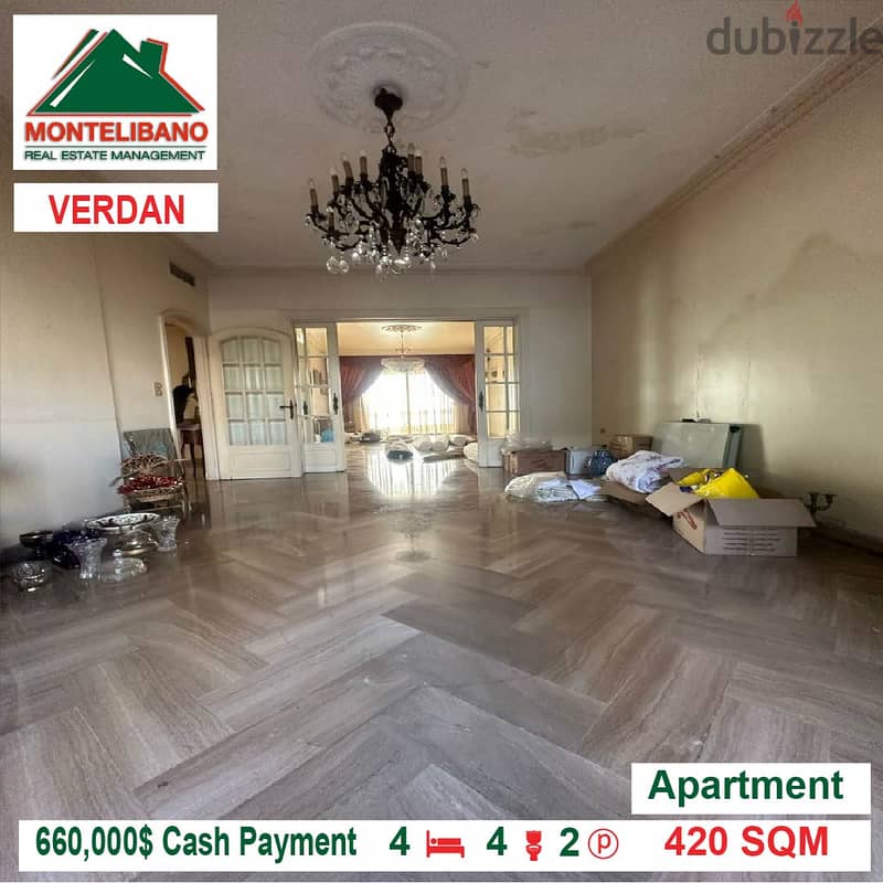 660,000$ Cash Payment!! Apartment for sale in Verdan!! 1