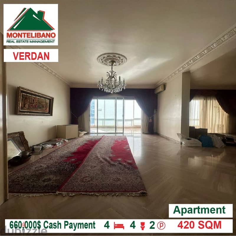 660,000$ Cash Payment!! Apartment for sale in Verdan!! 2