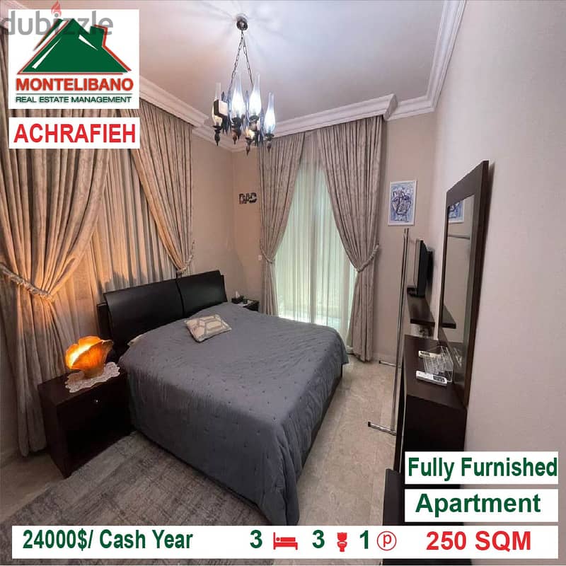 24000$/Cash Year!! Apartment for rent in Achrafieh!! 3