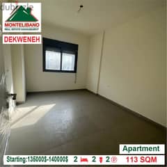 Starting:135000$-140000$!! Apartments for sale in Dekwaneh !!