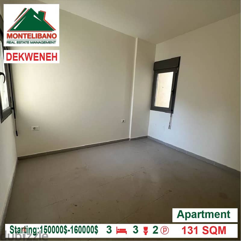 Starting:150000$-160000$!! Apartments for sale in Dekwaneh !! 1