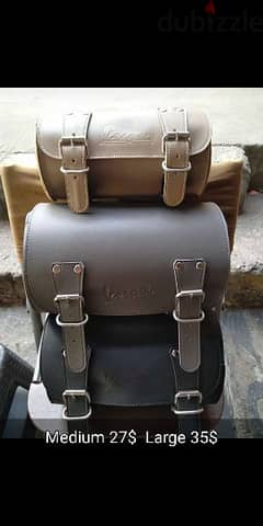 rear leather bag vespa 150/300cc