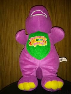 BARNEY'S Colorful World SINGING BIG 40Cm Dinausor Great Plush KANI Toy