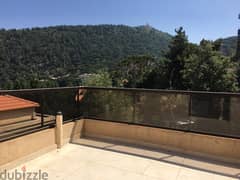250 m2 duplex apartment +mountain view for sale in Jouret El Ballout