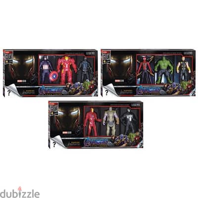 Avengers Action Figures Set with Face