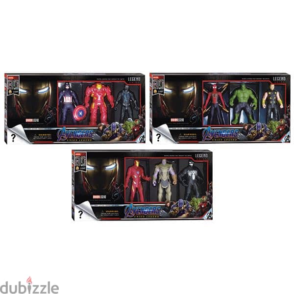 Avengers Action Figures Set with Face 0