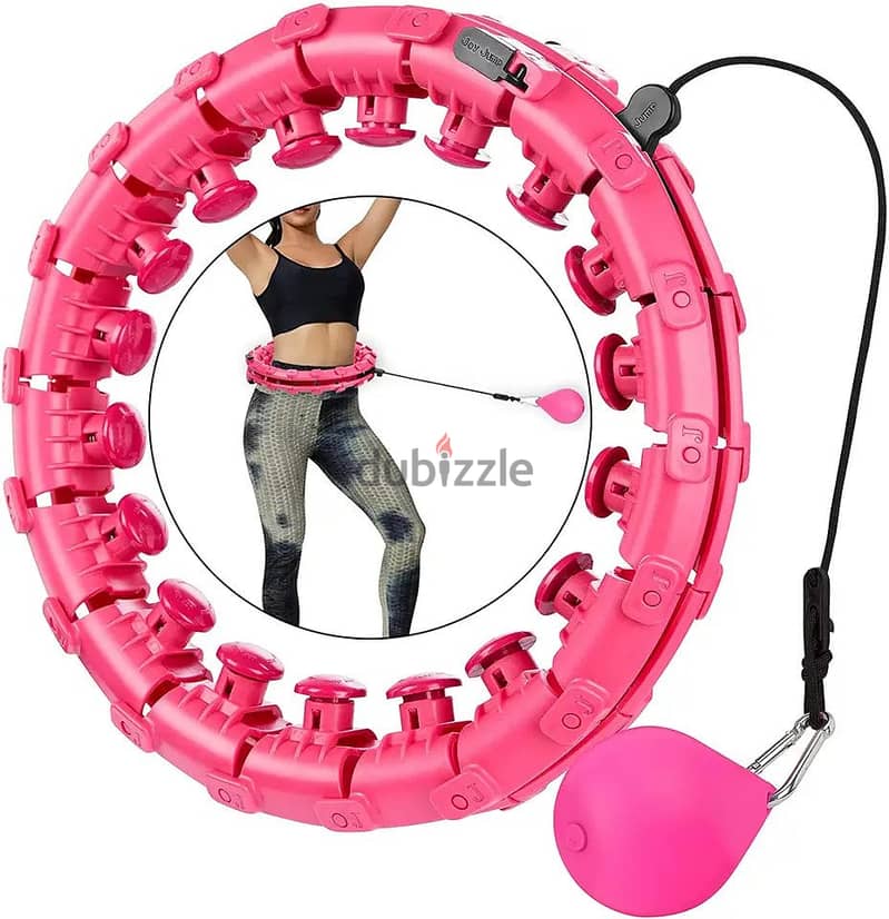 Adjustable Fitness Weight Smart Hula Ring Hoops for Adults 24 USD  Che 0