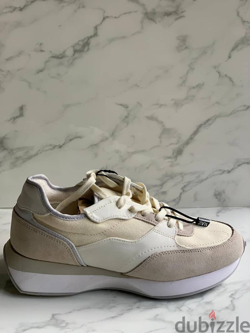 ZARA  - Men's Sports Casual Shoes - Off-White 41 6