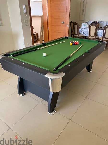 Pool table mdf wood billiard 0