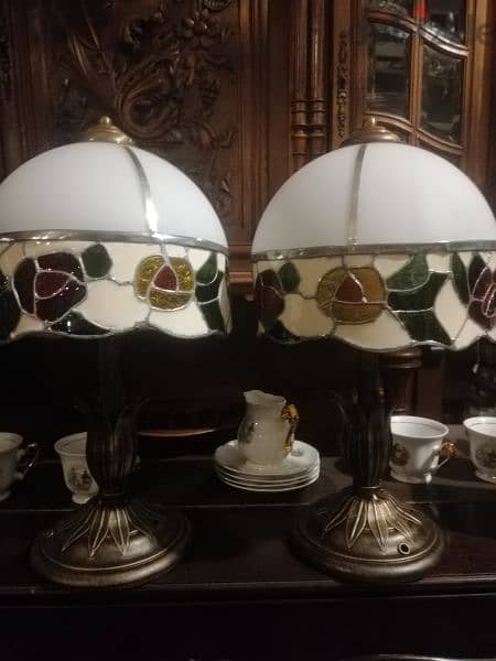 two lampadaire tiffany original italy 2