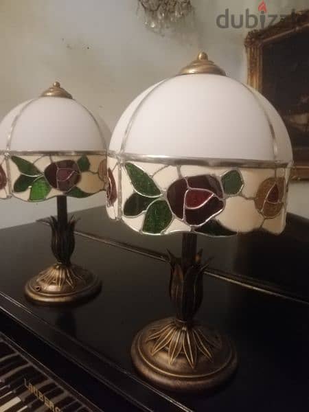 two lampadaire tiffany original italy 3