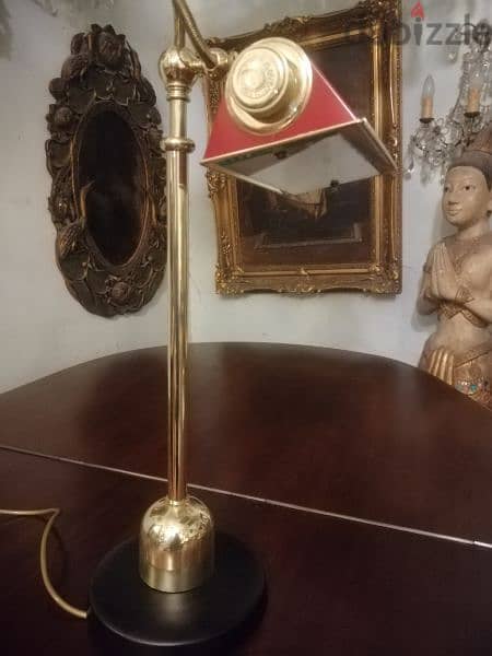 vintage desk lamp copper italy original 0