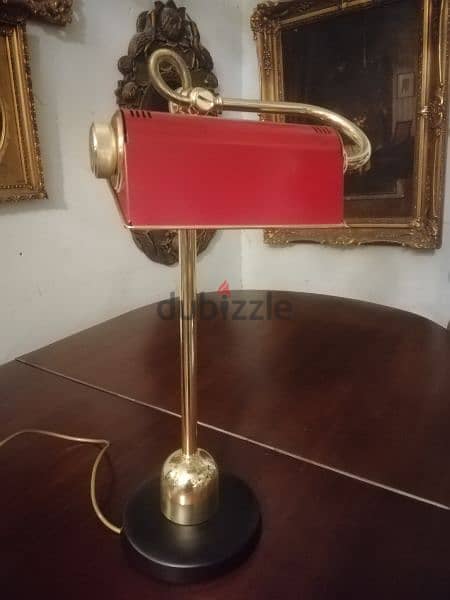 vintage desk lamp copper italy original 2