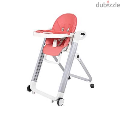 Portable Folding High Chair For Babies And Toddlers - Red