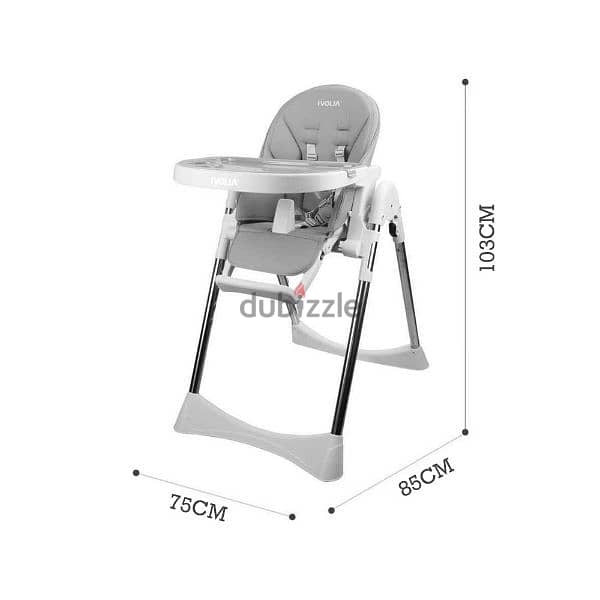 Multi-function High Chair For Babies And Toddlers - Grey 1