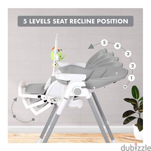 Multi-function High Chair For Babies And Toddlers - Grey 2