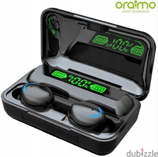 ‏Oraimo Air F9 Pro+ WIRELESS EARBUDS With Power Bank black 1