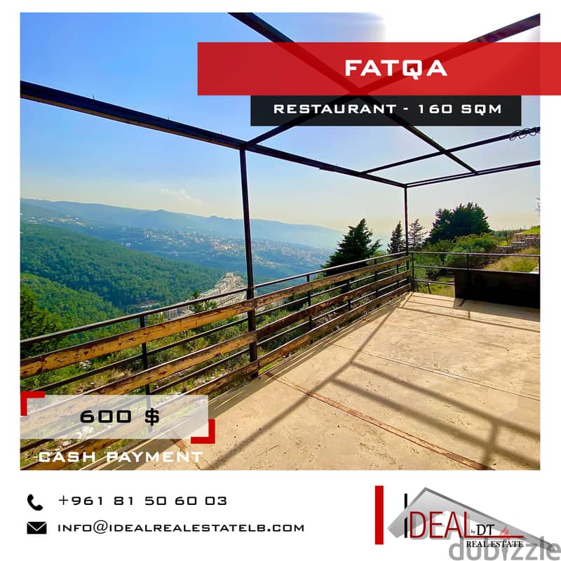 Restaurant for rent in fatqa 160 SQM REF#CE22053 0