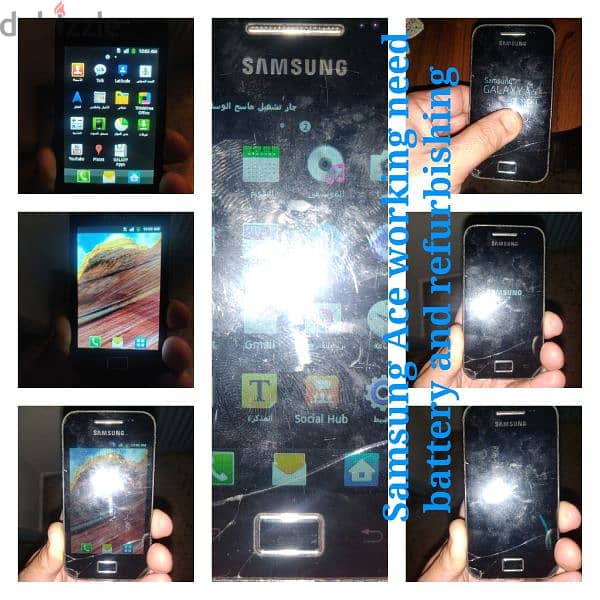 phones all samsung needed refurbishing but all work  or for parts 1