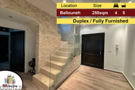 Ballouneh 250m2 | 50m2 Terrace | Duplex | Fully Furnished | Catch | 0