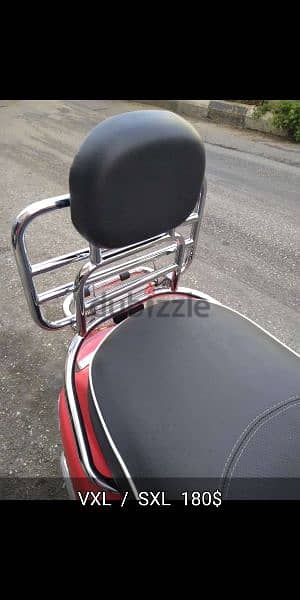 folding rear rack for vespa vxl/sxl