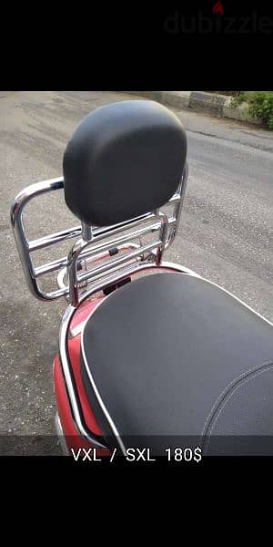 vespa folding rear rack for vxl / sxl