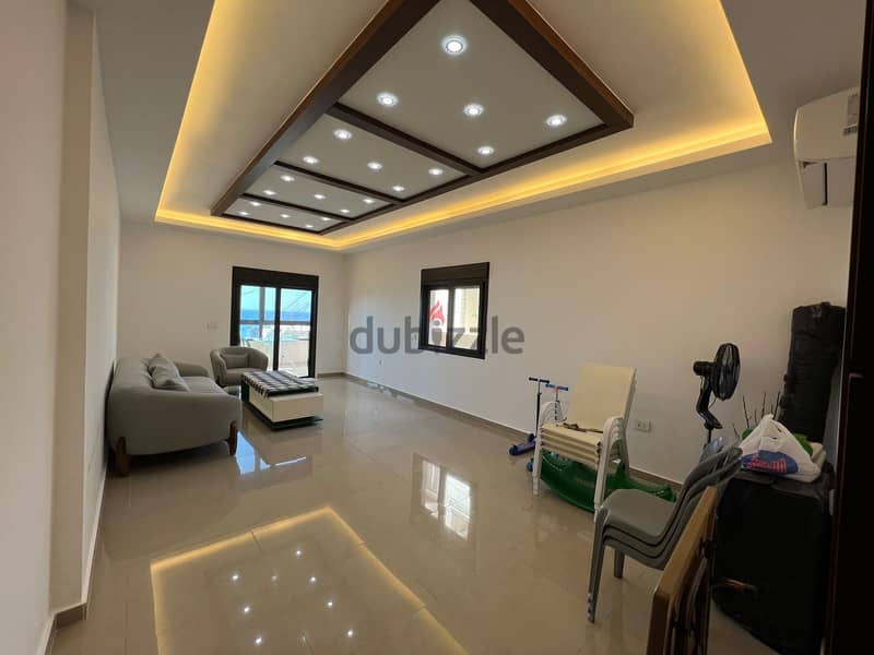 Decorated 150 m2 apartment+40m2 terrace+ view for sale in Nahr Ibrahim 1