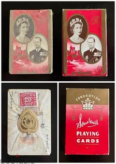 Vintage Playing Cards Queen Elizabeth 2