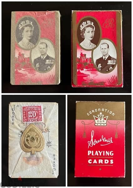 Vintage Playing Cards Queen Elizabeth 2 0