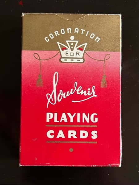 Vintage Playing Cards Queen Elizabeth 2 2