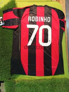 AC Milan Robinho Retro Football Shirt