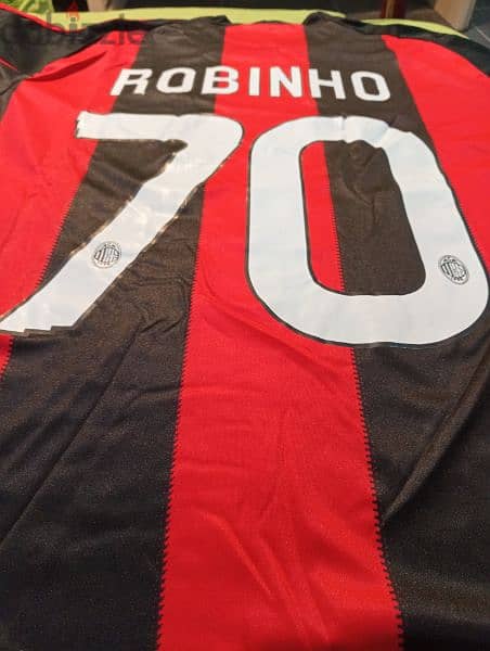 AC Milan Robinho Retro Football Shirt 4