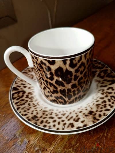 Roberto cavalli coffee cup set of 6 authentic