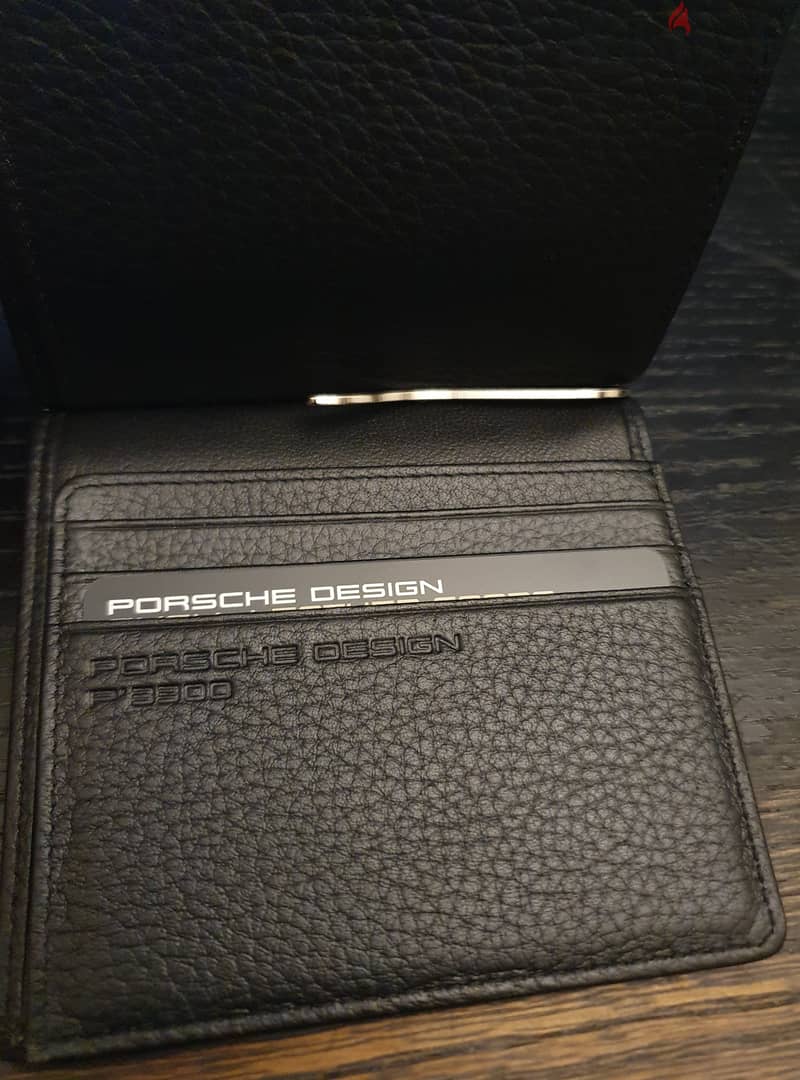 Porsche Design P' 3300 Leather Money Clip Wallet 1