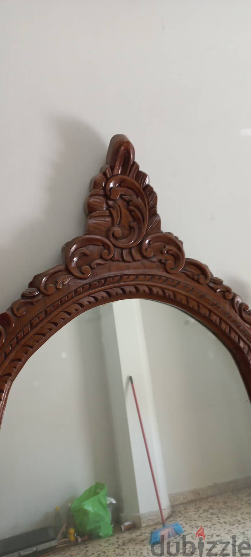 Mirror with Wooden frame console 1