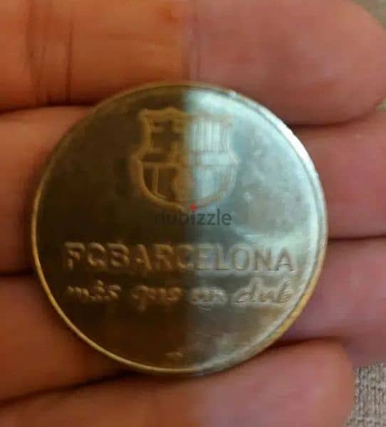 ميداليةتذكارية بطل العالم ليونيل ميسي في برشلونة 1