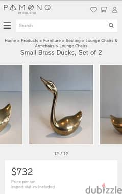 vintage brass Ducks gift 100 for all