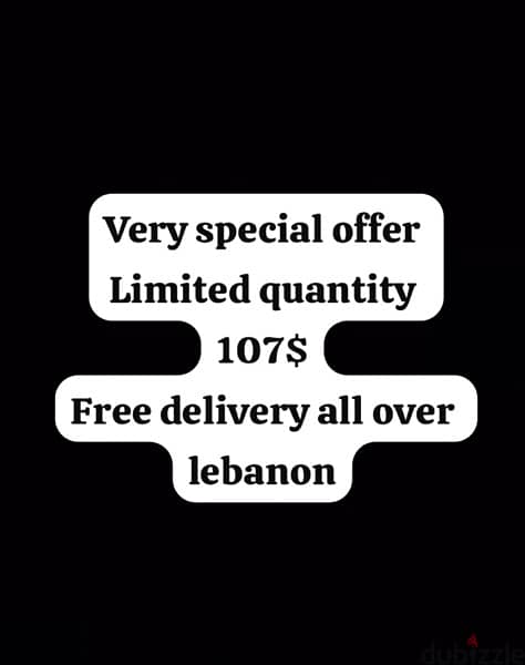 very special offer limited quantity free delivery all over lebanon 1