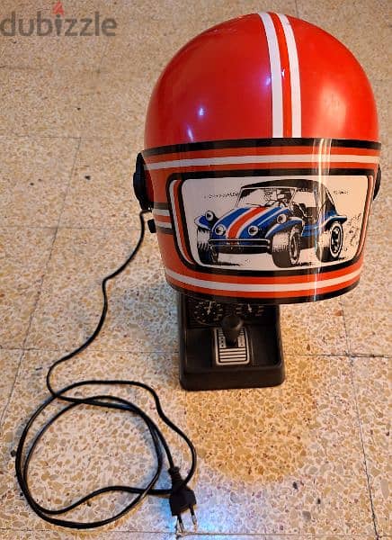 Red,blue sport helmet design table lamp babys 15$ made in austria 5