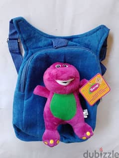 Backpack Barney plush