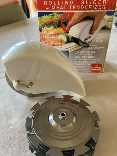 EMSON Rolling Slicer and Meat Tenderizer