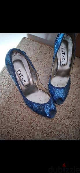 all sequins blue shoes size 39 worn twice 4