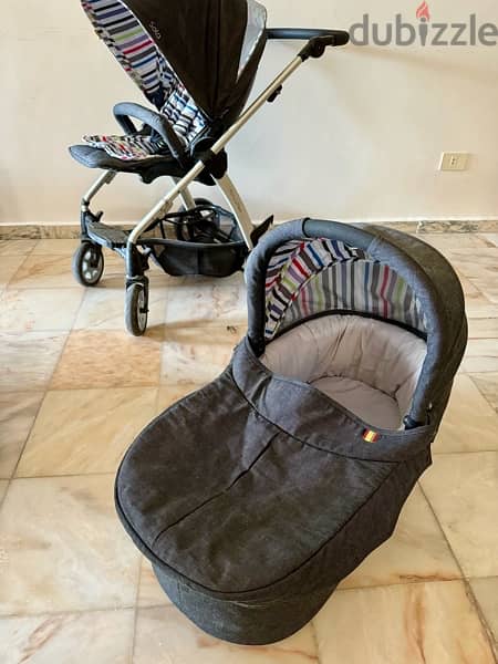 baby chair and basinet set (mamas and papas) 1