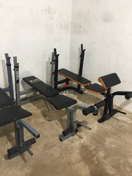 all kind of adjustable benches starting 50$ 2